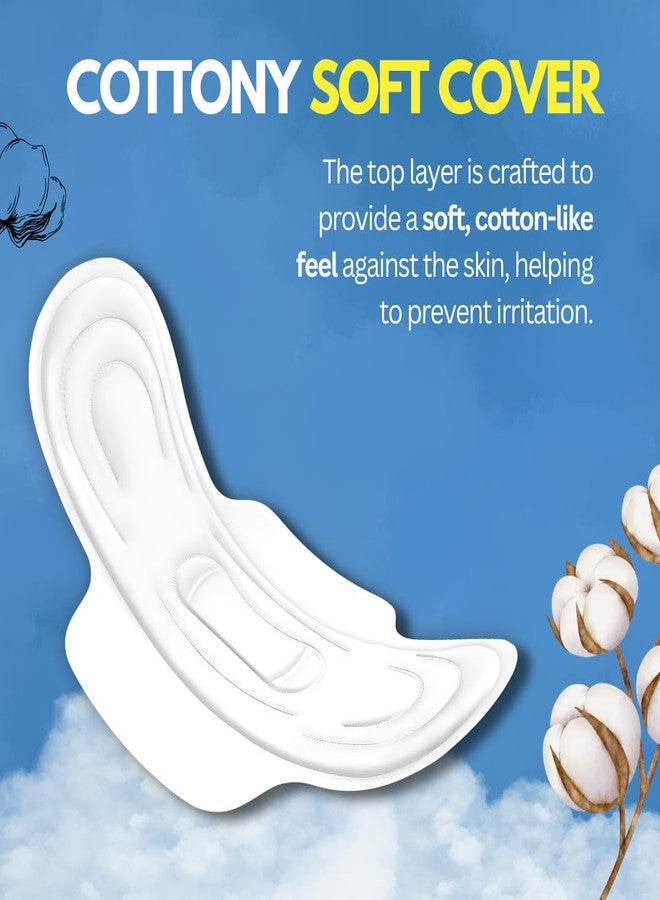 Miracle Protec+ Super Ultra Soft Feel | Leakage Protection | Regular All Day and Night Sanitary pad | XL 280MM | Pack of 4 | 24 Sanitary Pads With Wings - Image 3